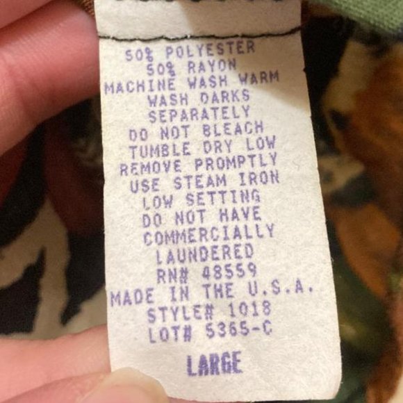 Vintage Cristin Stevens Woman's Geometric Floral Short Sleeve Shirt Size Large - Picture 4 of 5